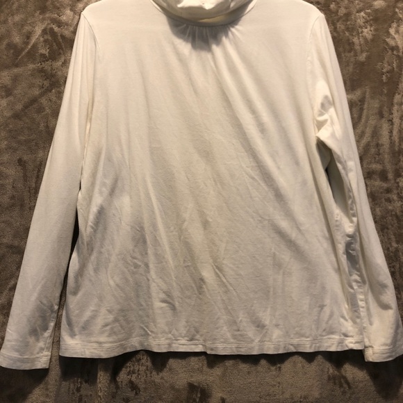 White Liz Claiborne Turtleneck, Size XL - Picture 2 of 7
